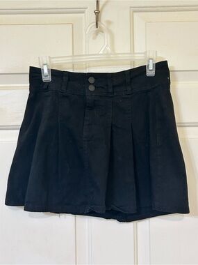 No Boundaries Black Pleated Mini Skirt